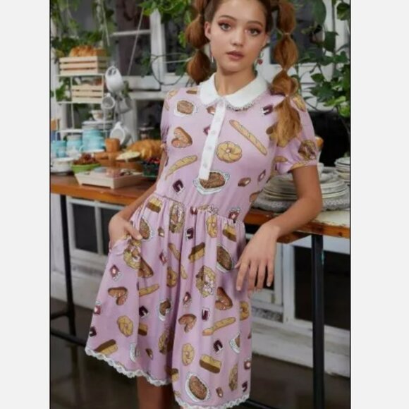 Studio Ghibli Kiki's Delivery Service Her Universe Sweets Bread Dress - Medium - Picture 1 of 5